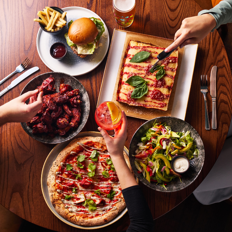 Selection of food & drink at Social Pub & Kitchen