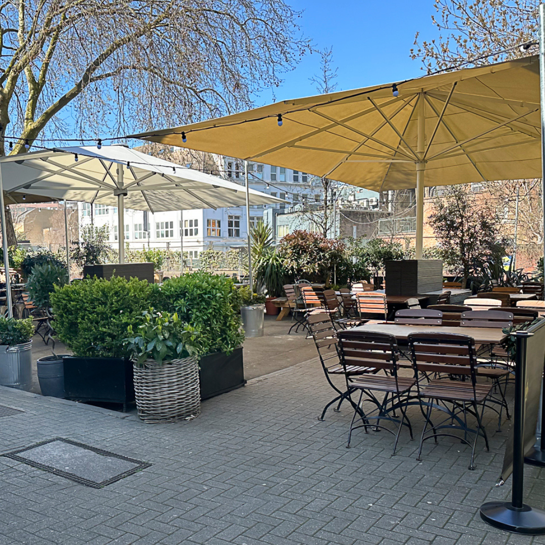 Dining in The Chapter Collection Beer Gardens