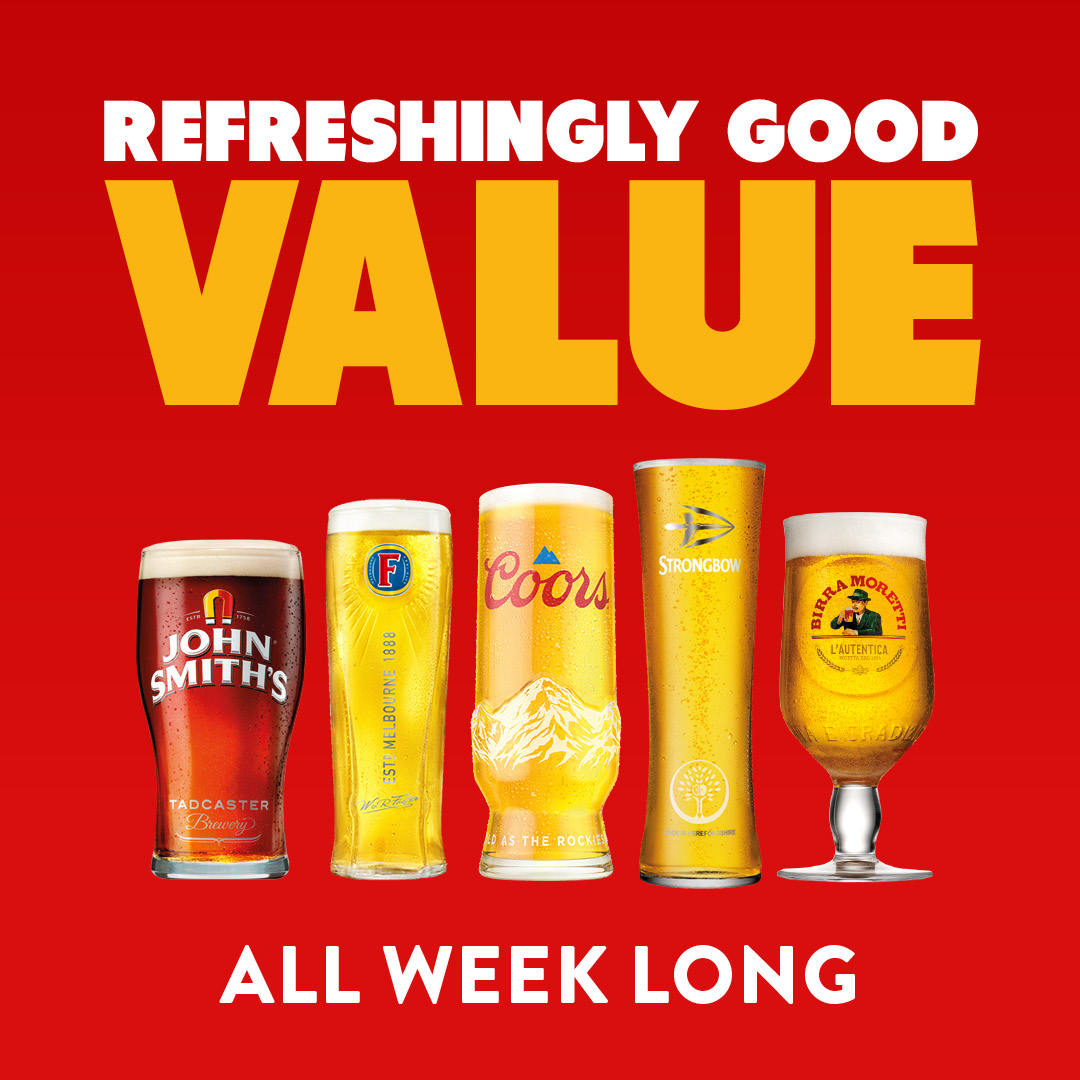 Refreshingly good value all week long at Craft Union