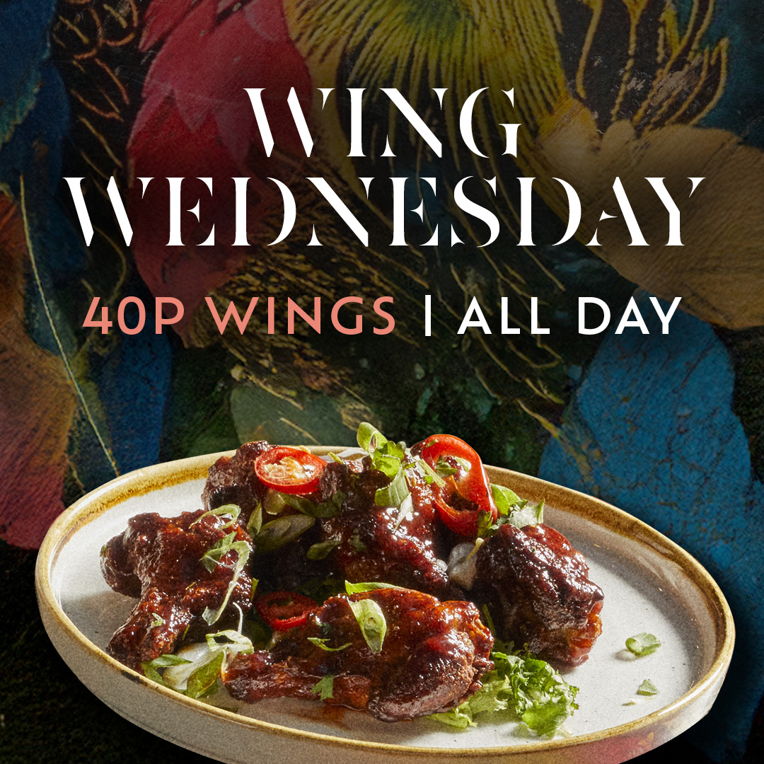 40p wings every Wednesday with Wing Wednesday at Via Manchester
