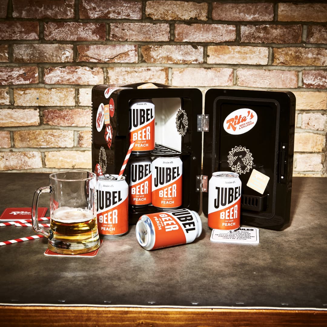 Jubel Mini Fridge Sharer at Rita's Leeds