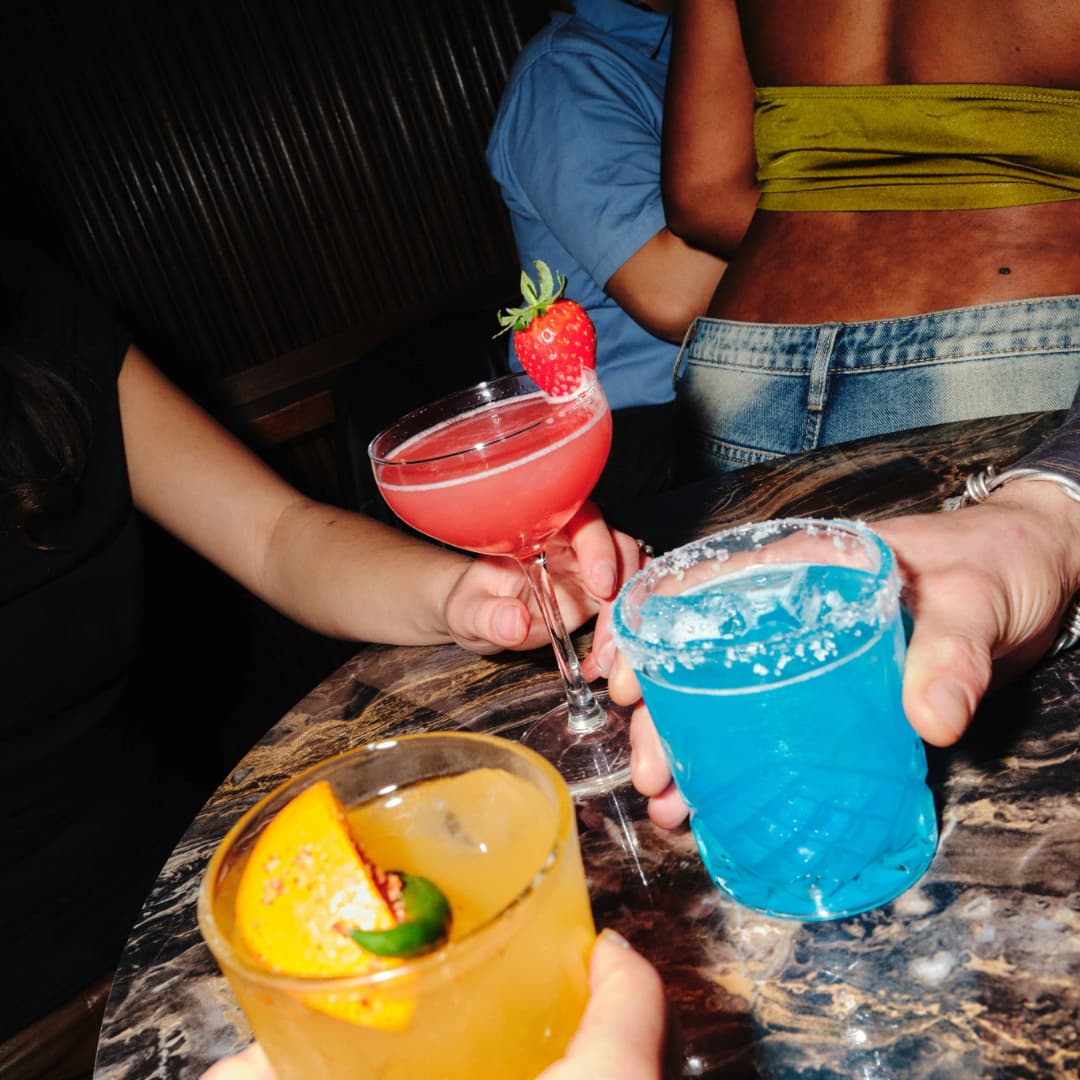 Selection of Be At One cocktails