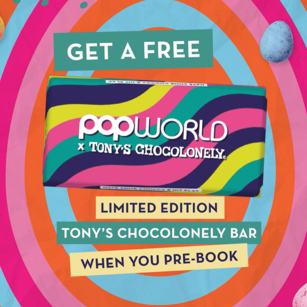 Free Tony's Chocolonely bar when you book a booth