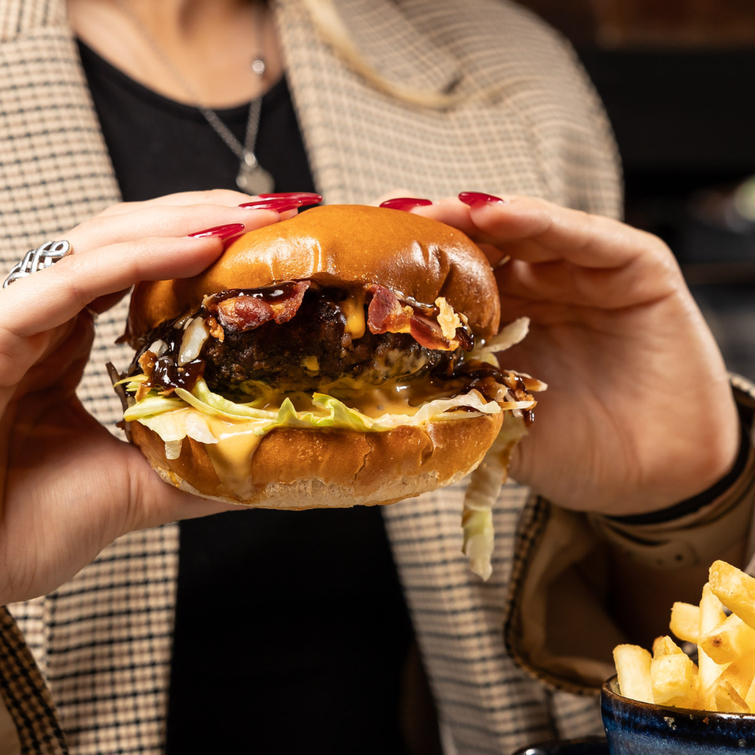 Father's Day Burger at Henrys Cafe Bar Cardiff