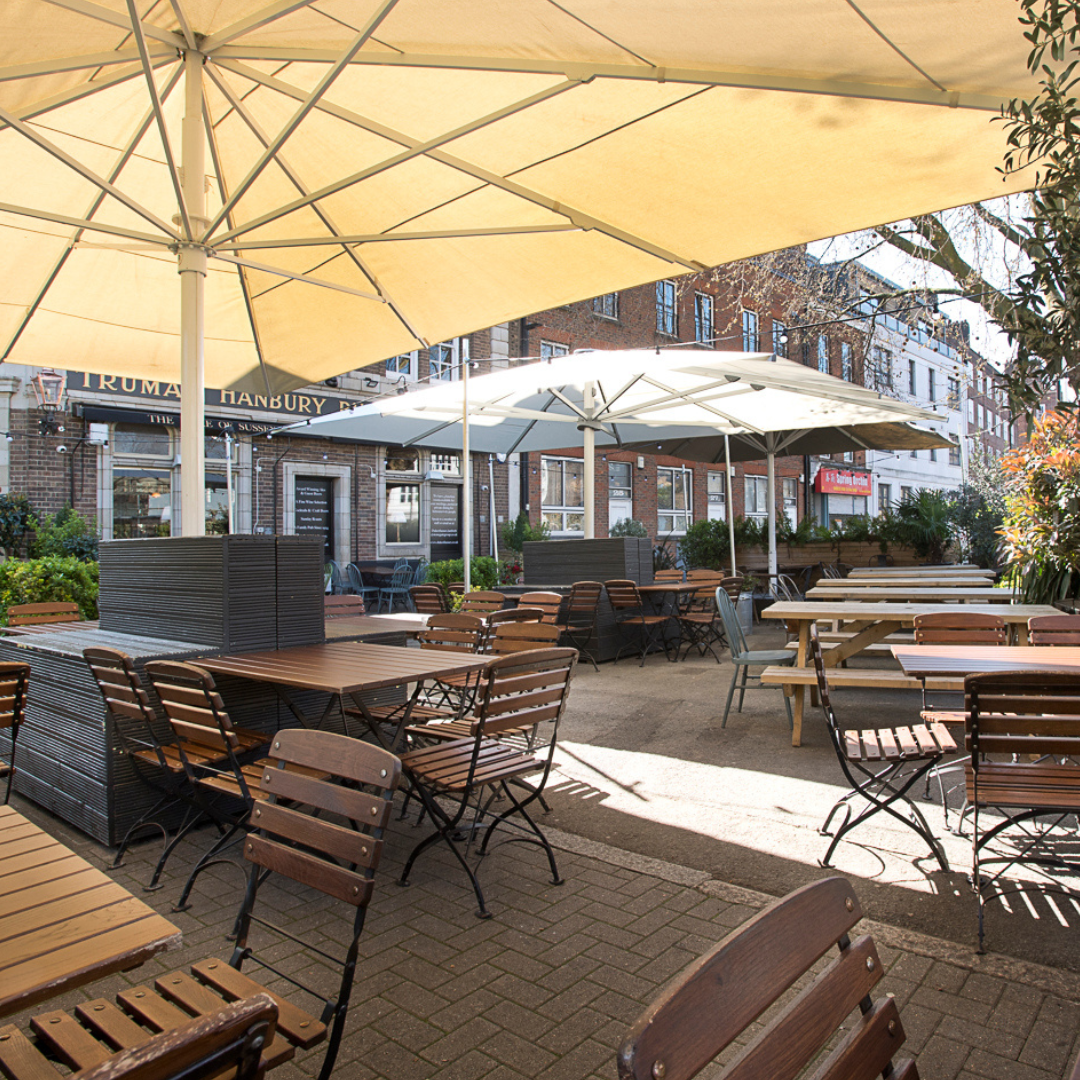 Beer Garden at Duke Of Sussex Waterloo
