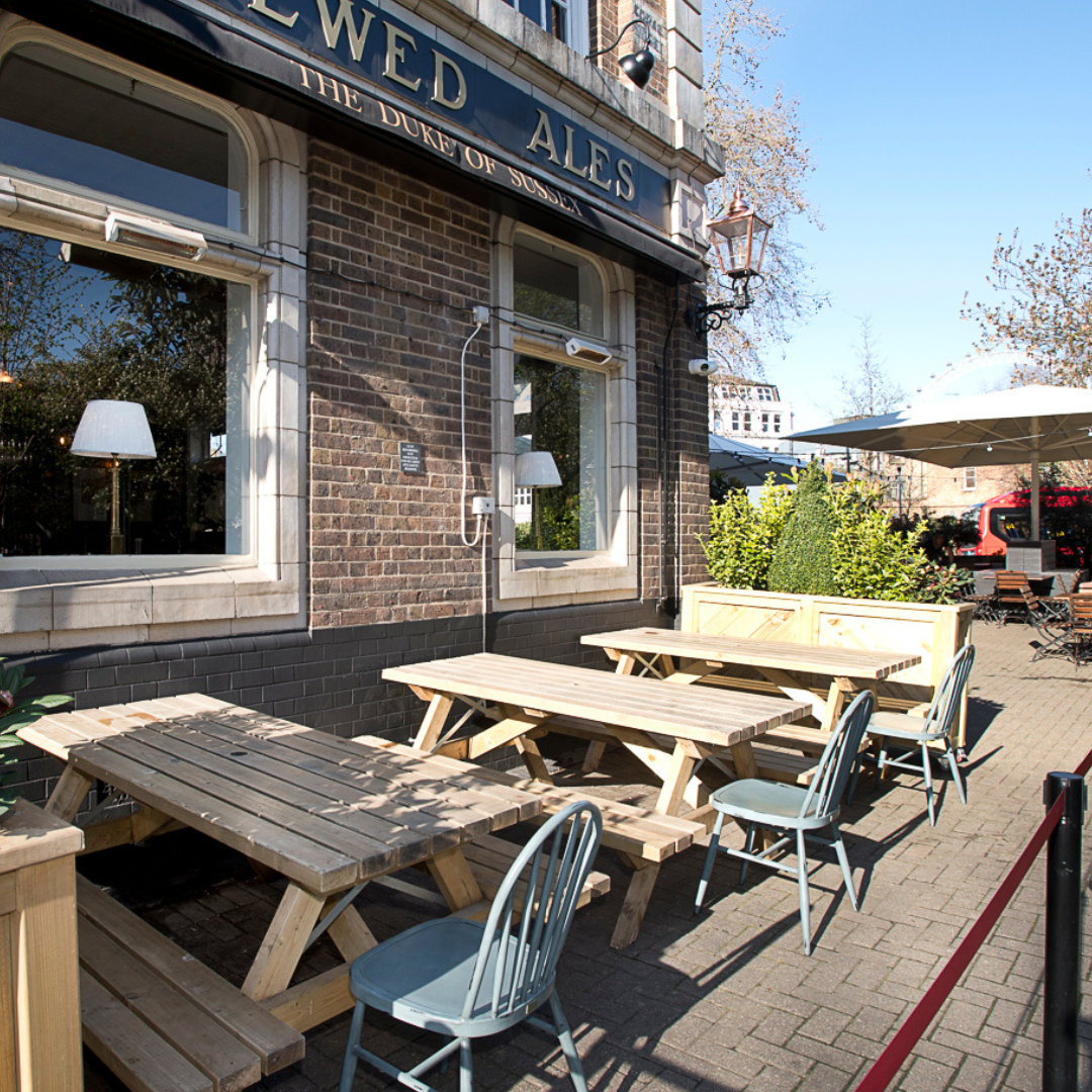 Pub Beer Garden at Duke Of Sussex Waterloo