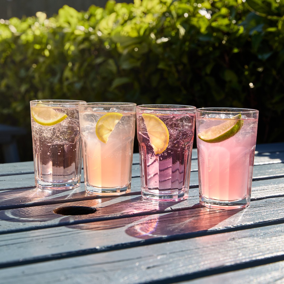 Raspberry and Peach Lemonade