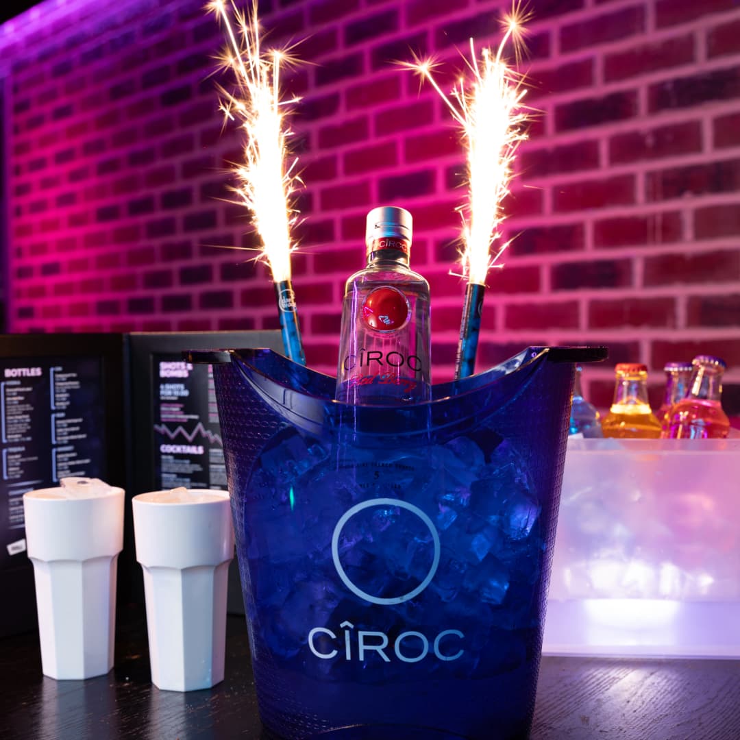 Ciroc bottle package at Fever Exeter