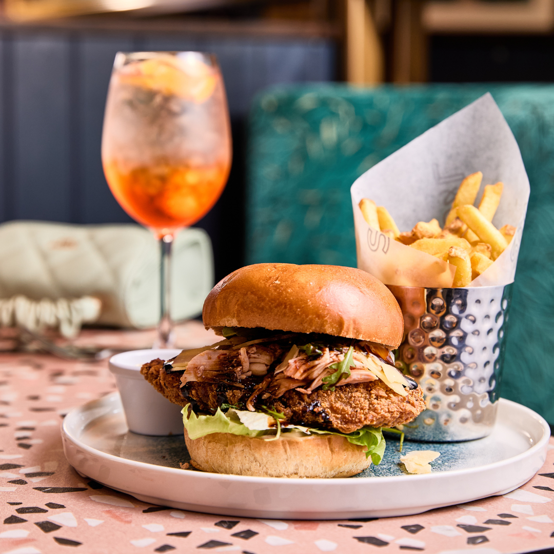 Italian Chicken Burger at Slug and Lettuce Glasgow