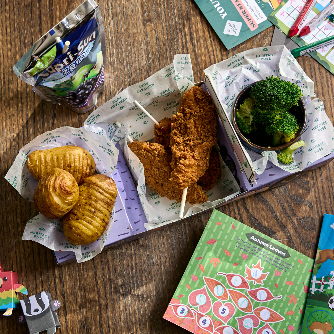 Kids Menu serving at Heritage Pubs