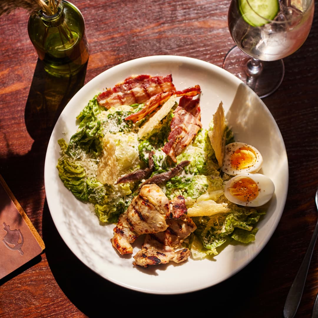 Caesar Salad with Hendricks Pairing at Bonds Mayfair