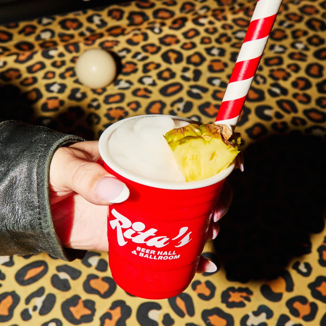 Limited Edition Tequila Colada Slush at Rita's Leeds
