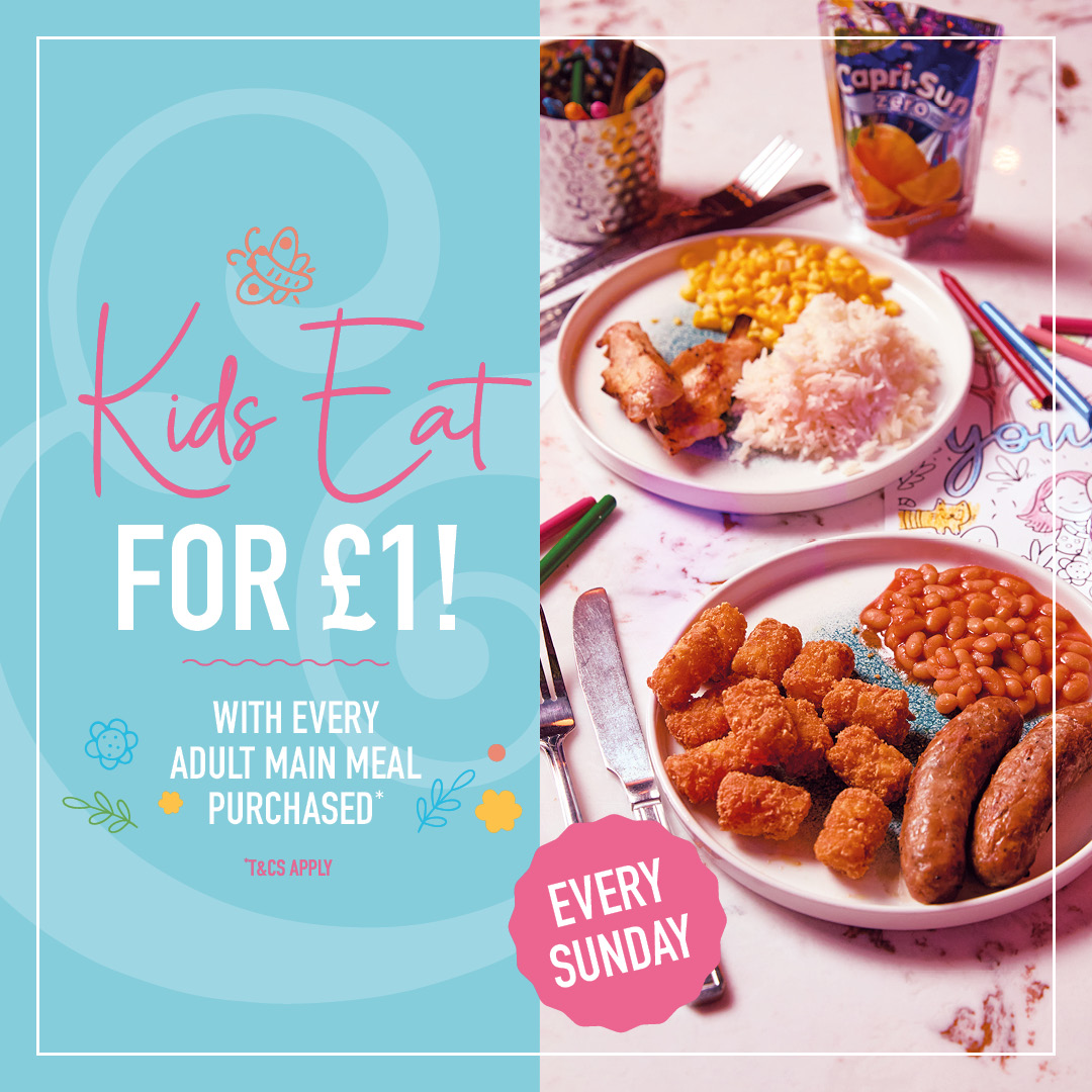 Kids Eat For £1 at Slug & Lettuce