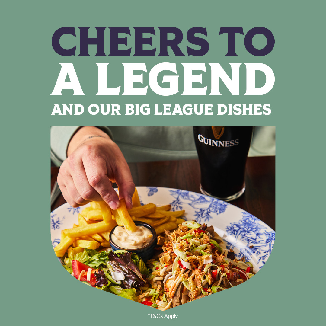 Cheers to a Legend and our Big League Dishes