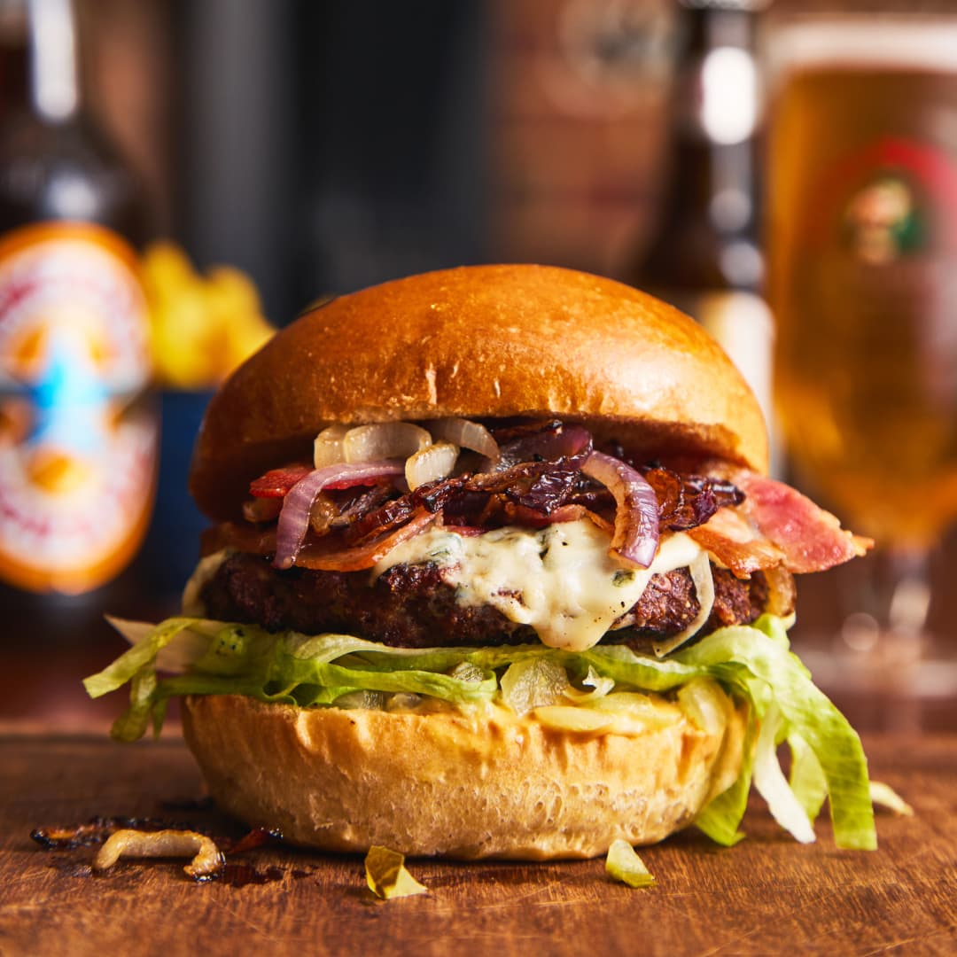 Burger at The People's Pub