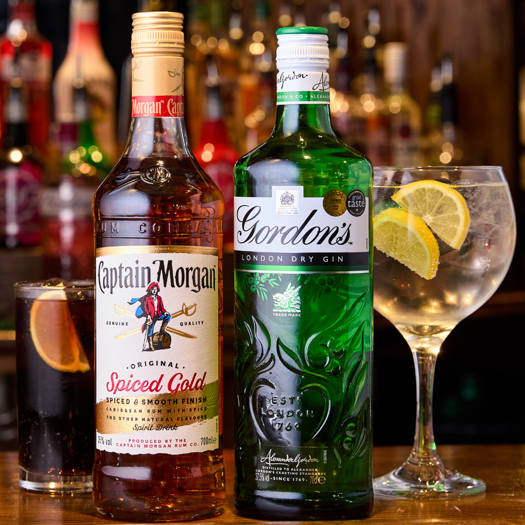 Rum and Gin options at Sir Henry Royce Peterborough