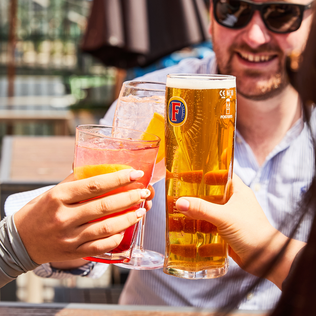 People Cheersing Drinks