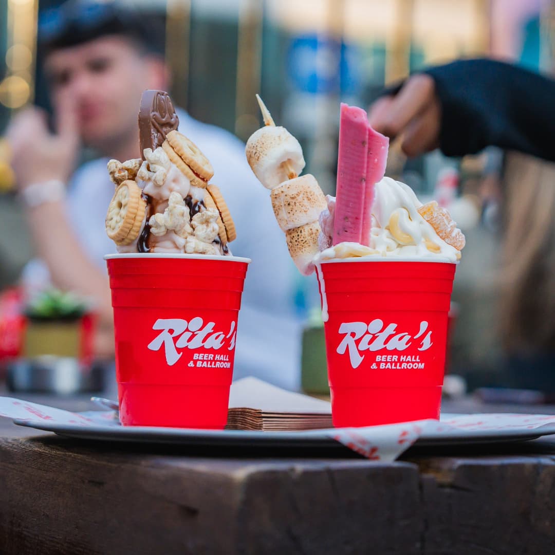 Rita's Ice Cream Sundaes