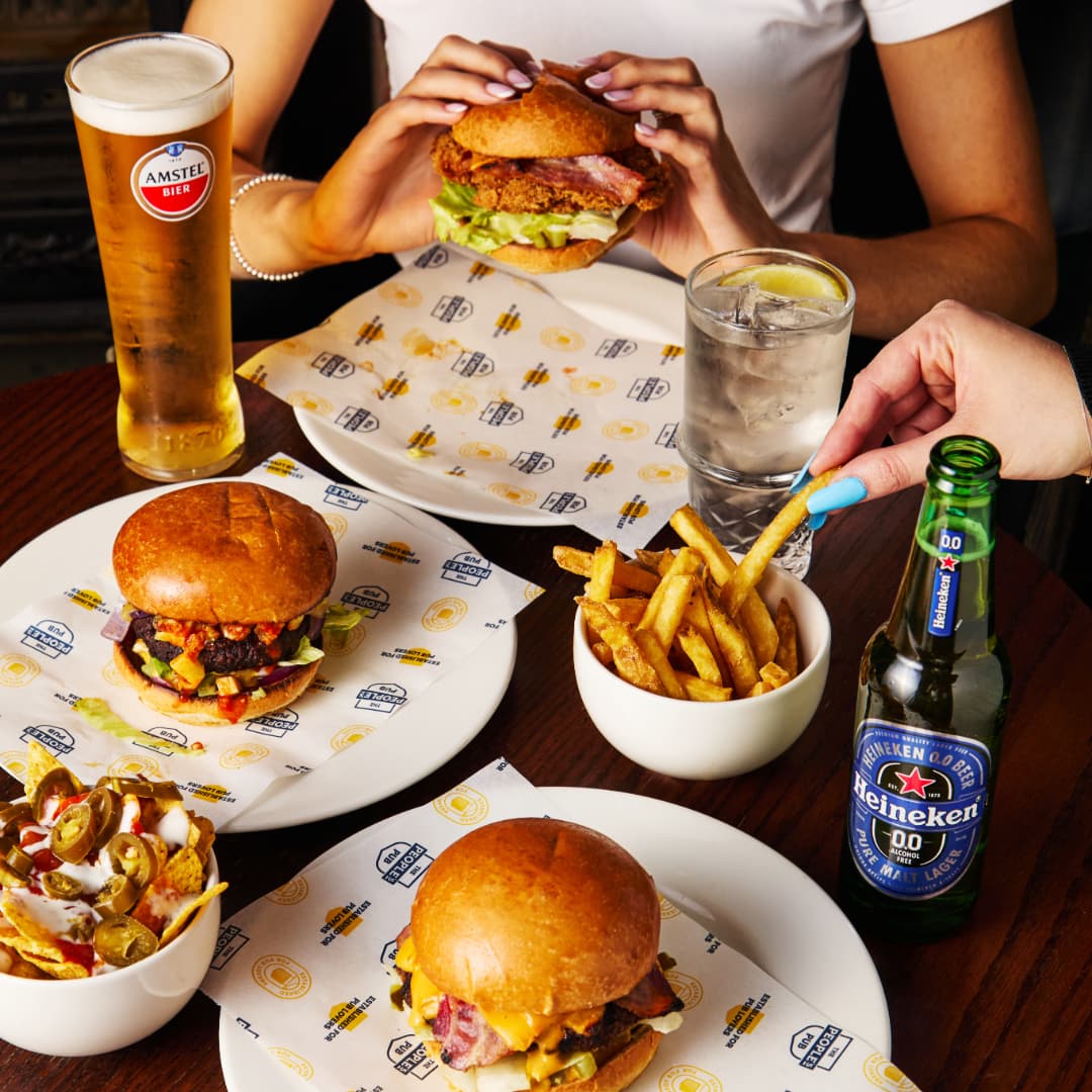 Burgers and drinks at [#SiteName#]