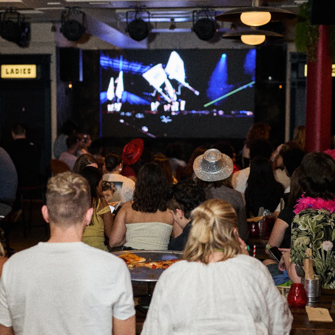 Watch boxing on the 135" screen at Rita's Leeds