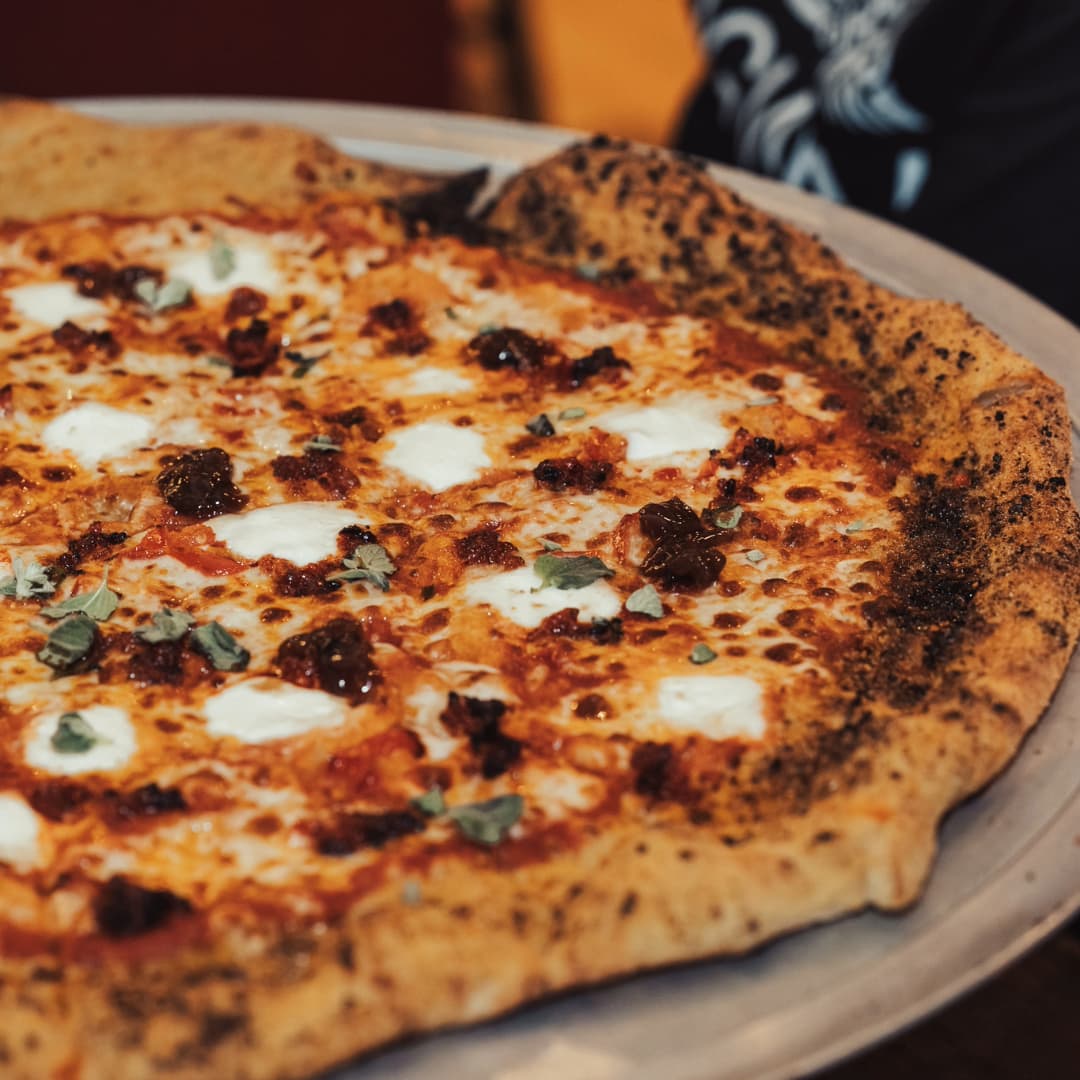 24" pizza at Rita's Leeds