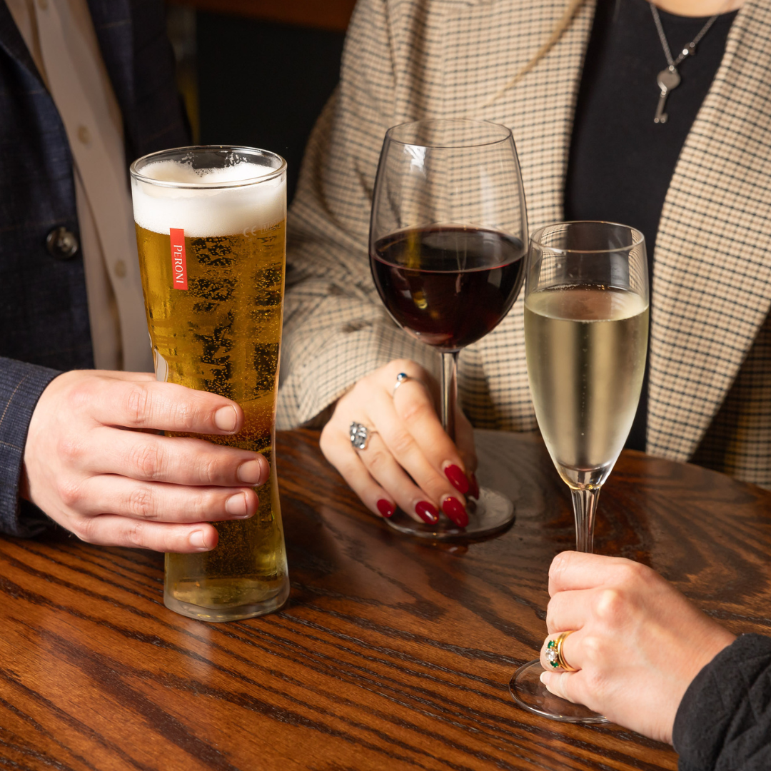 After work beer, wine and champagne at Golden Fleece York