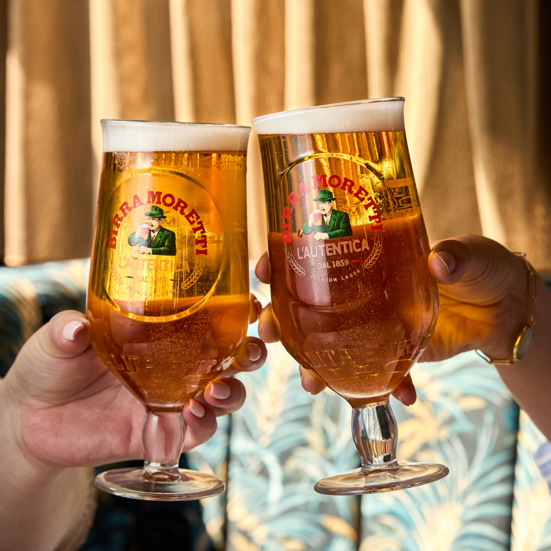 2 PINTS OF BIRRA MORETTI