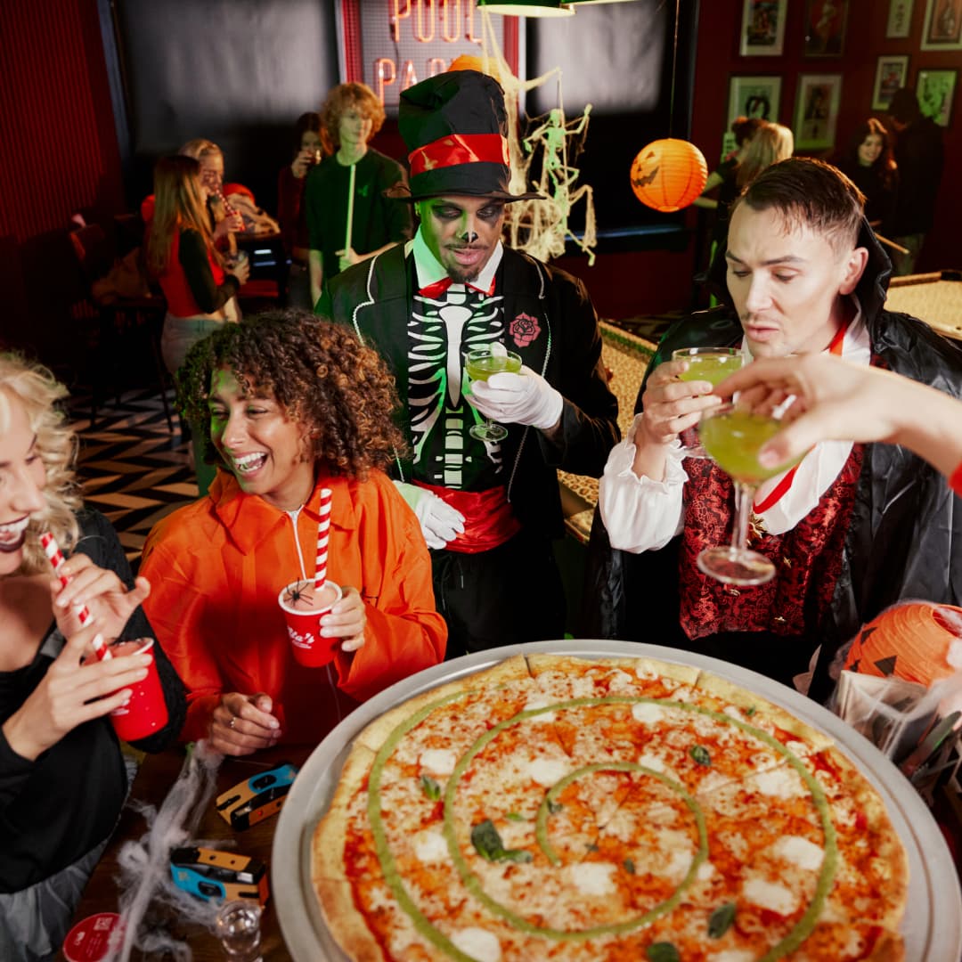 XL pizza at Rita's Leeds