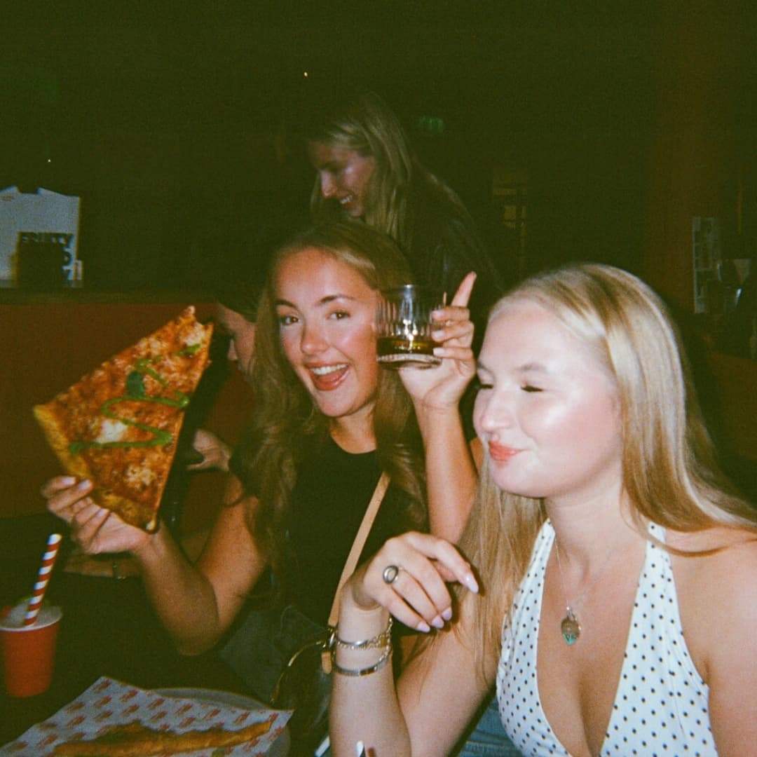 Person enjoying the quiz at Rita's Leeds