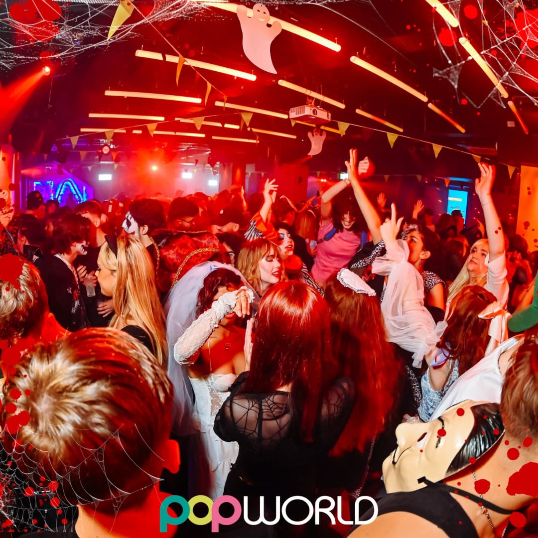 Popworld Nottingham dancefloor at Halloween