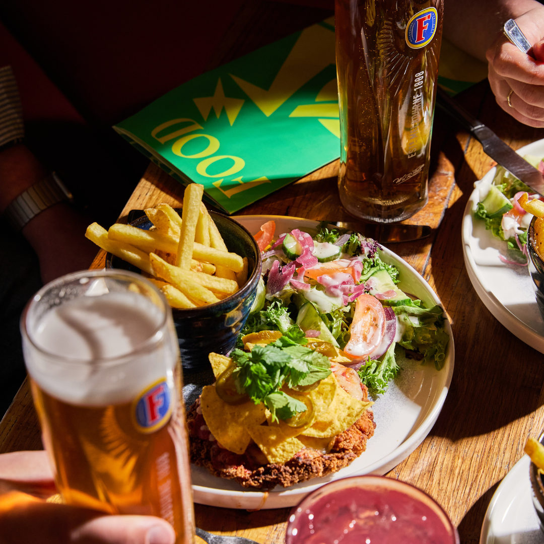 Food and Drinks for the Europa League at Walkabout