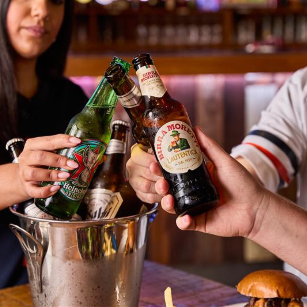 Drinks for the Europa League at Walkabout