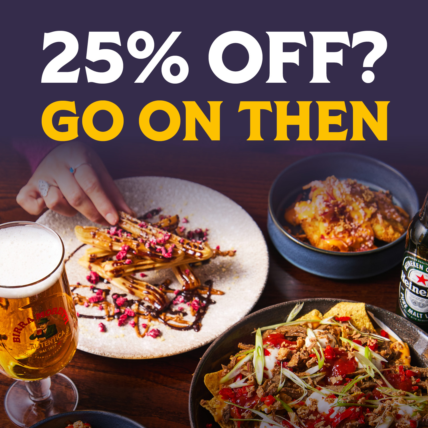 25% off your bill at Old Post Office Newark