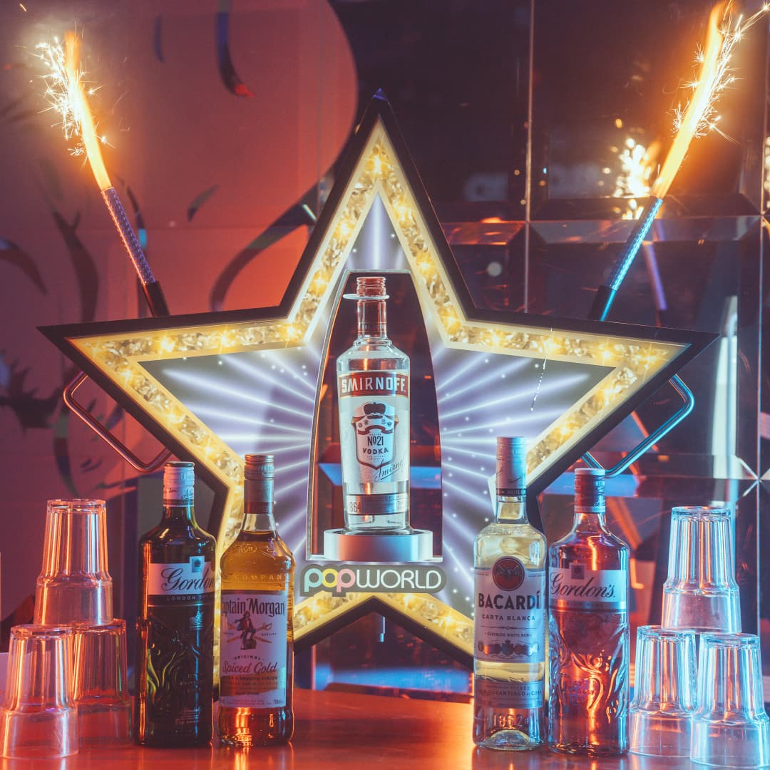 Drinks packages at Popworld