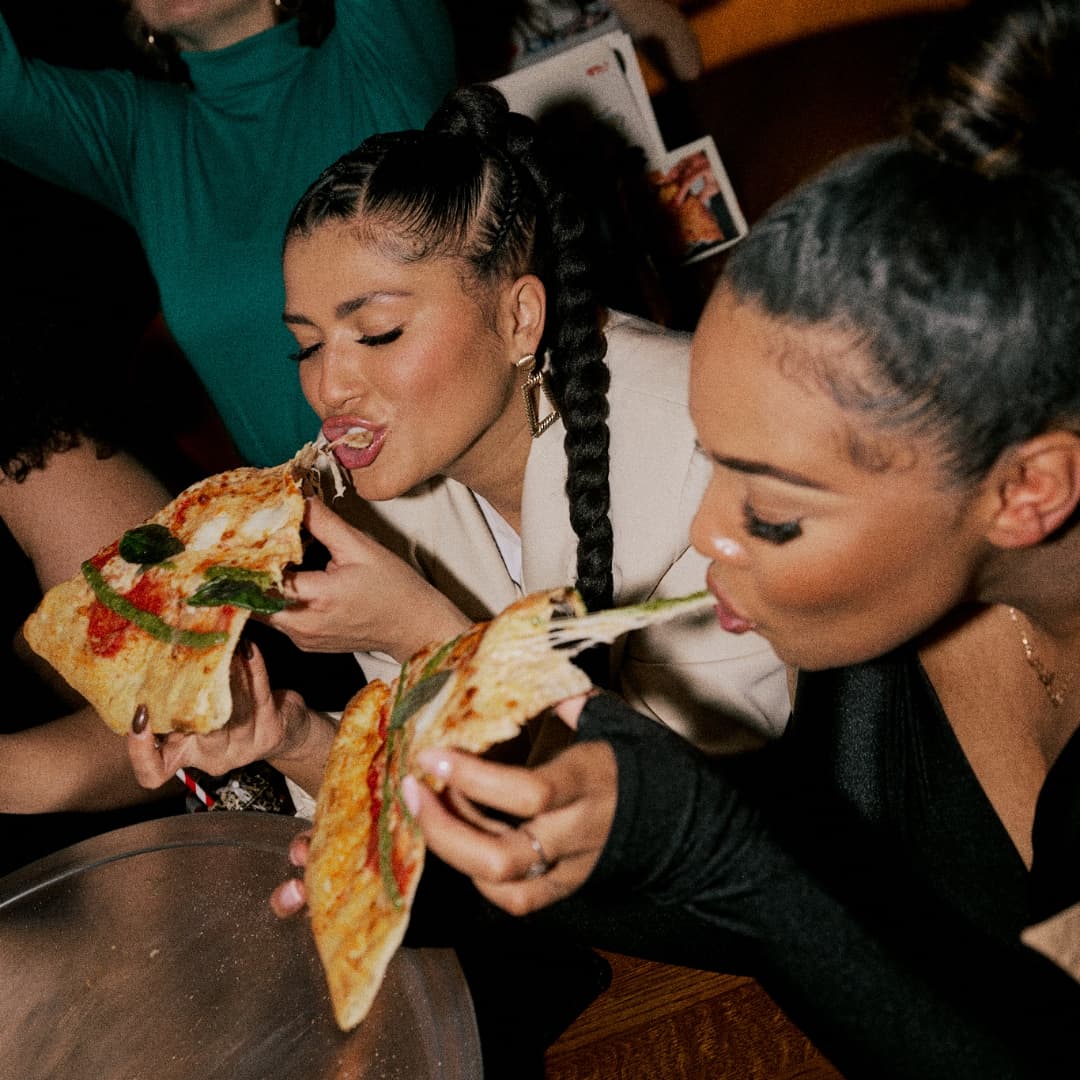 XL Rita's pizza slices