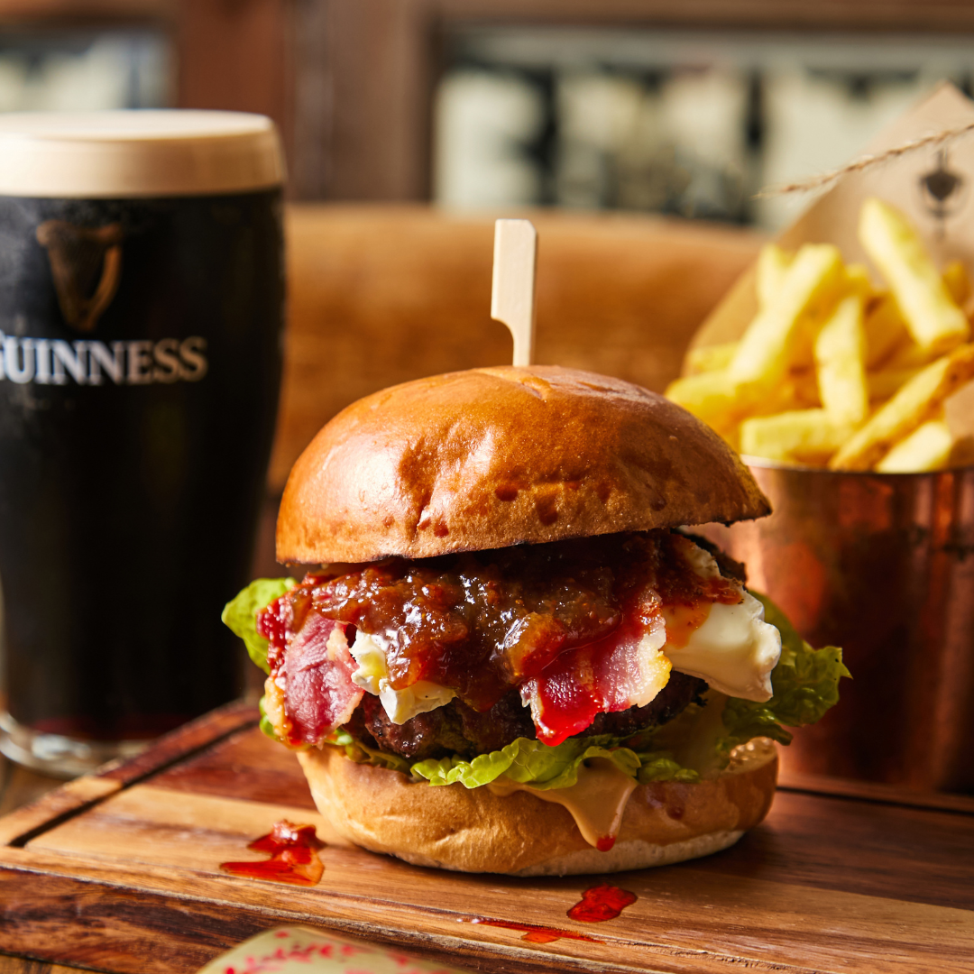 Melting Camembert Beef Burger at The Chapter Collection