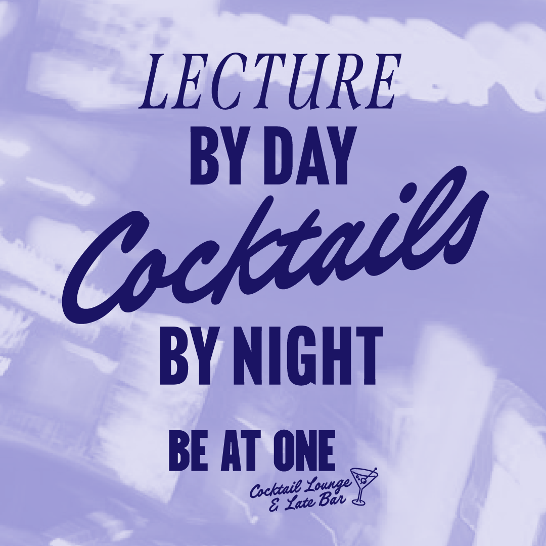Lectures by day. Cocktails by night.