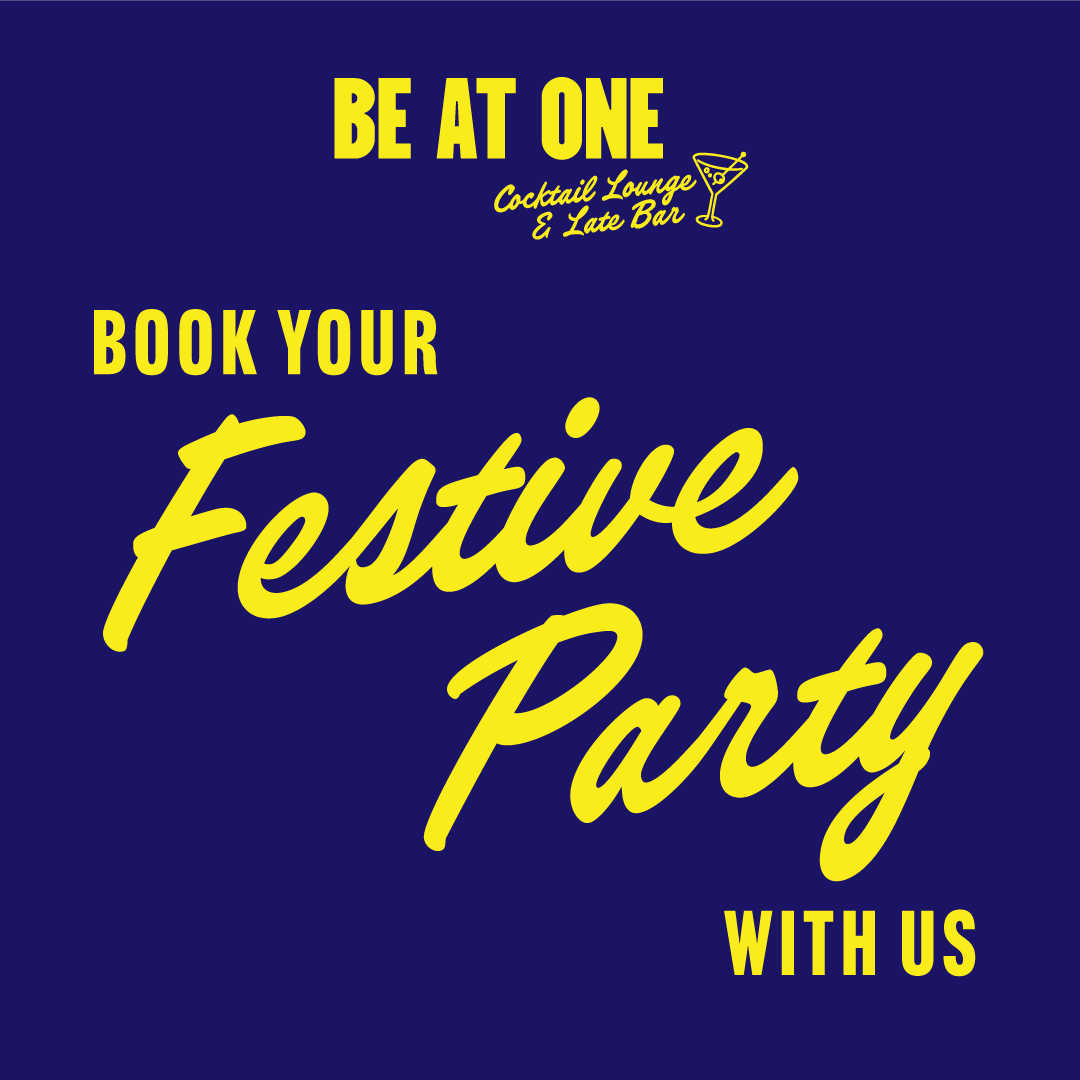 Book your festive party at Be At One Cocktail Lounge & Late Bar Piccadilly