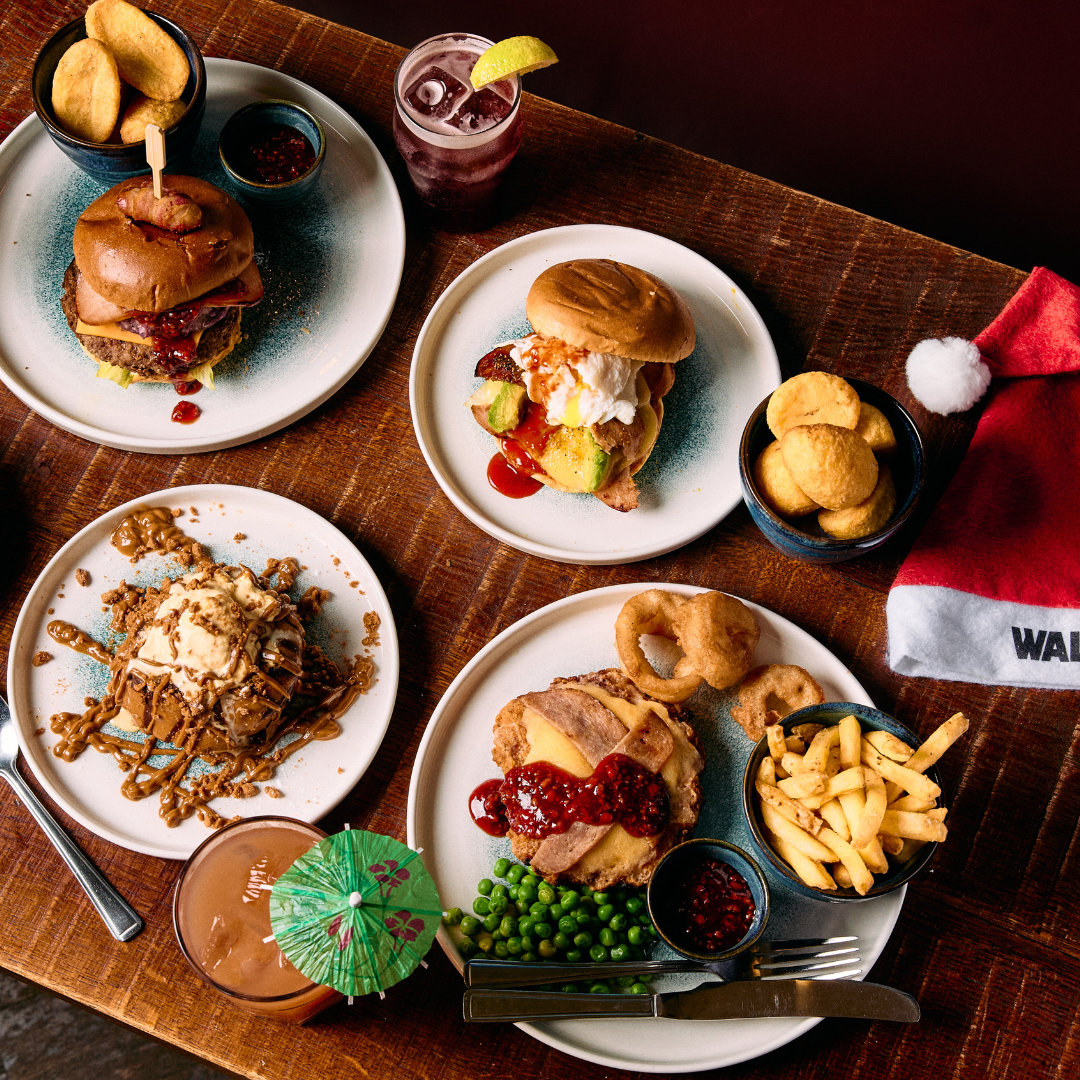 Festive food menu at Walkabout Bristol