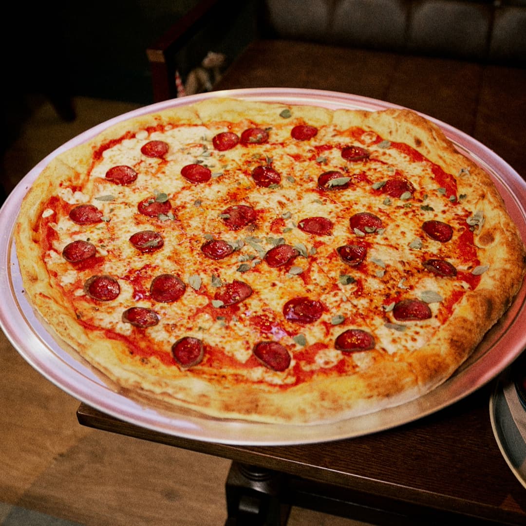 24" Pepperoni Honey Pot pizza at Rita's Leeds