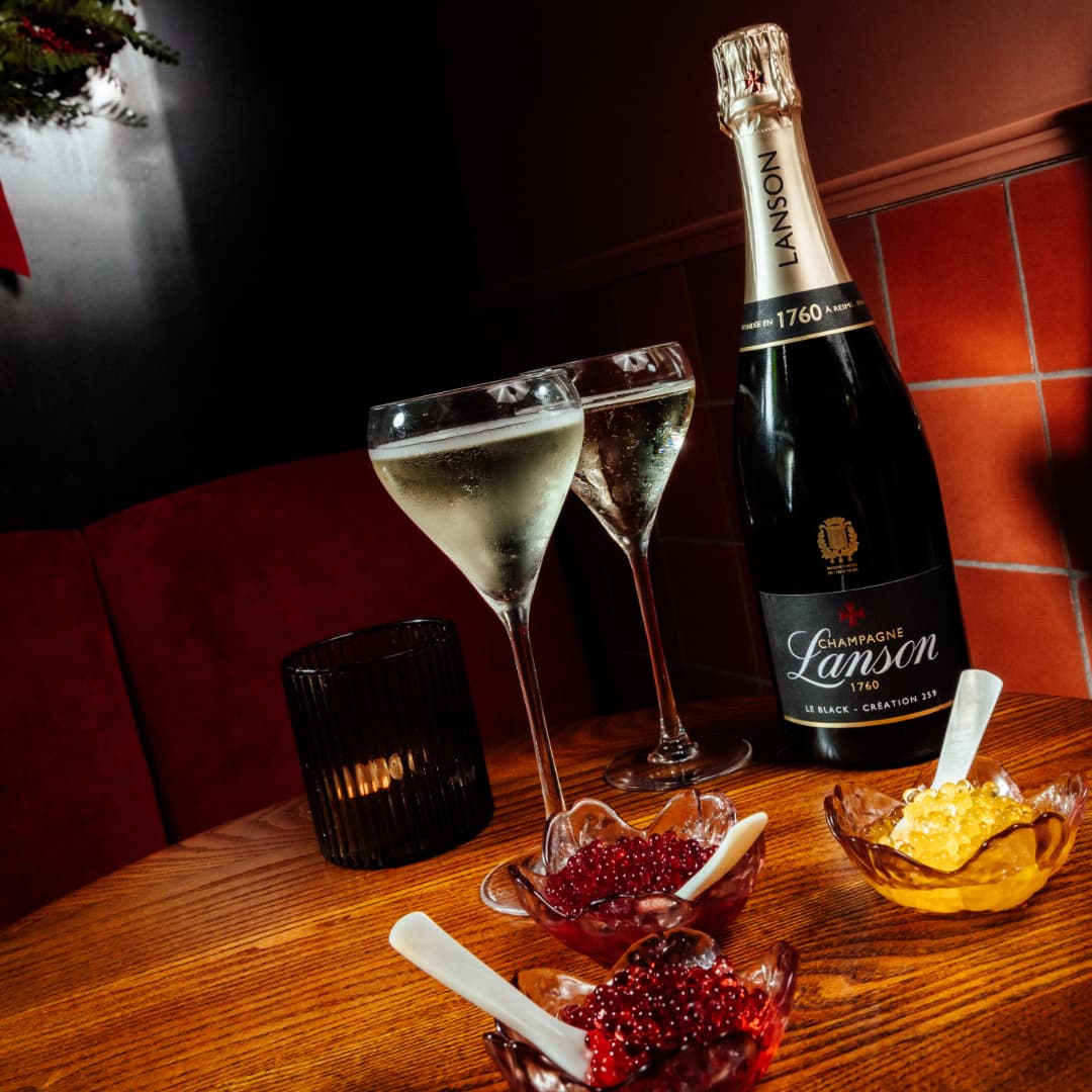 Lanson Champagne with Bellini Bumps at Be At One Piccadilly