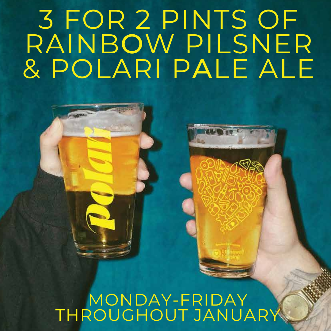 3 for 2 Polari Pints