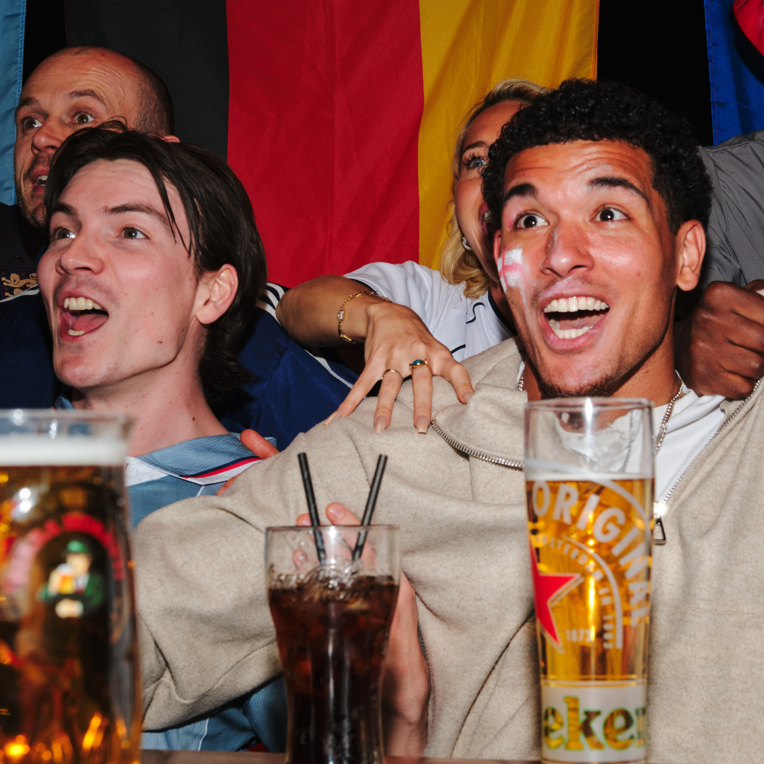 England fans watching football match