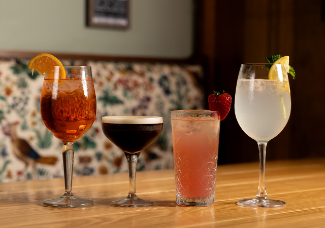 Selection of cocktails