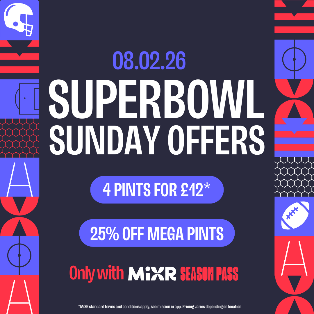 Super Bowl Sunday Deals with MiXR Season Pass at Social Pub & Kitchen