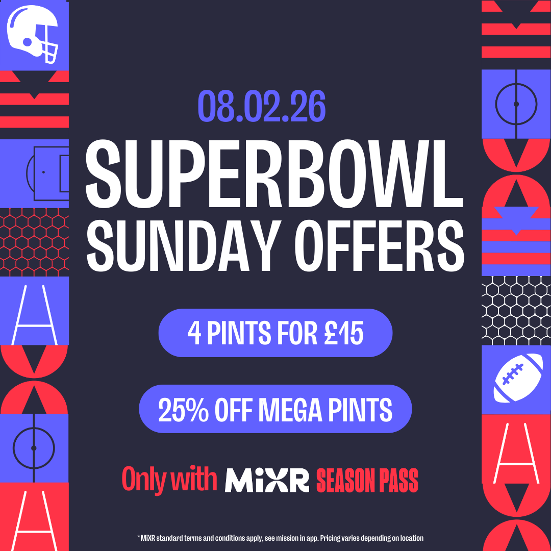 Super Bowl Sunday Deals with MiXR Season Pass at Social Pub & Kitchen