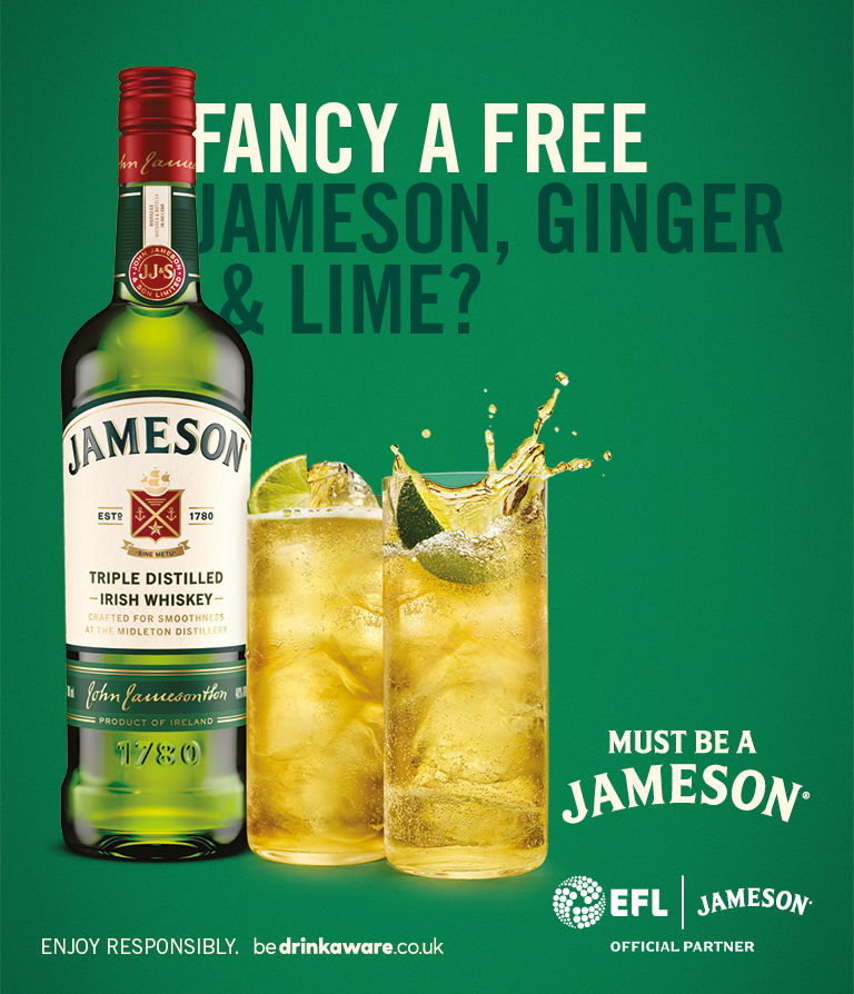 Fancy a free jameson ginger and lime