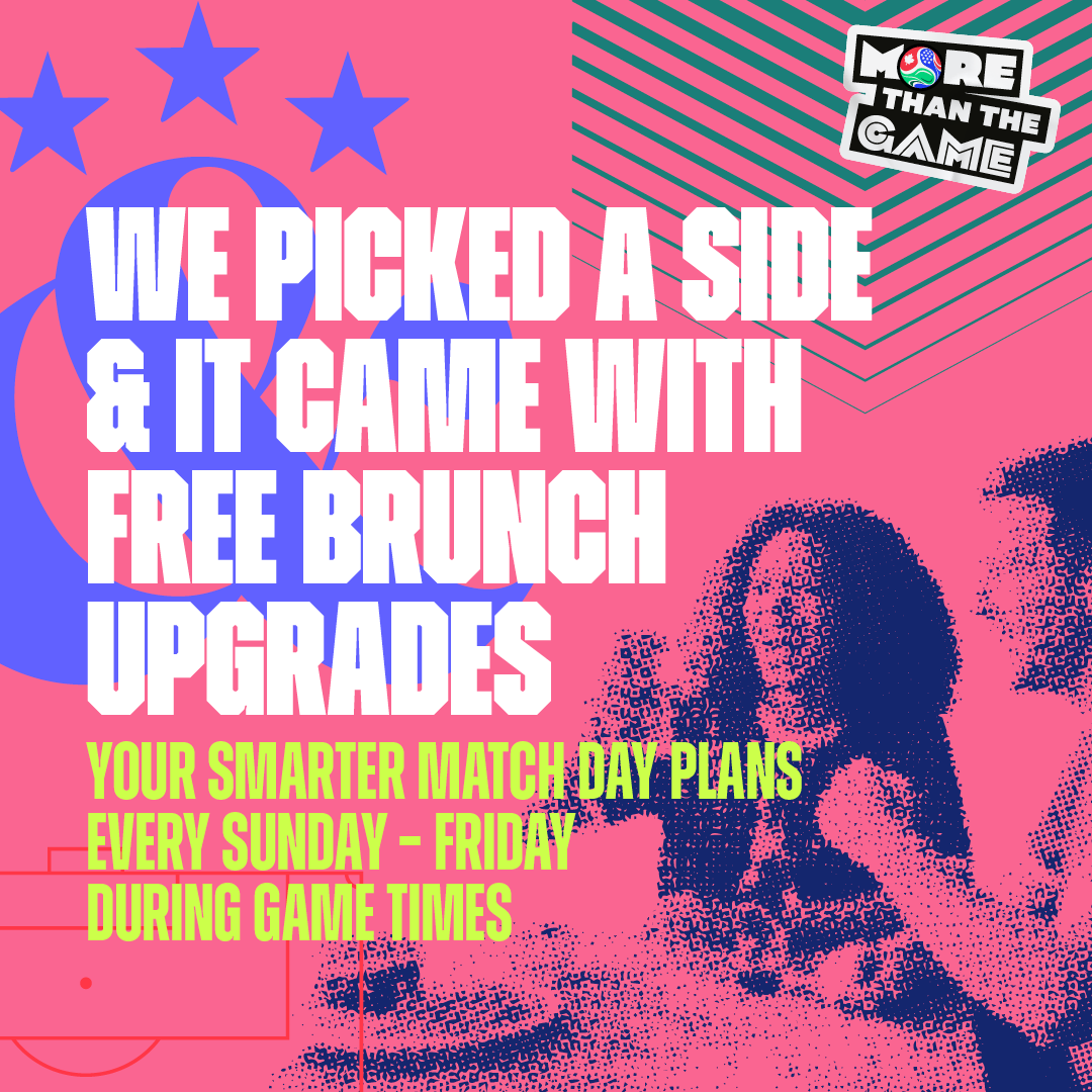 Book during game time for a brunch upgrade!