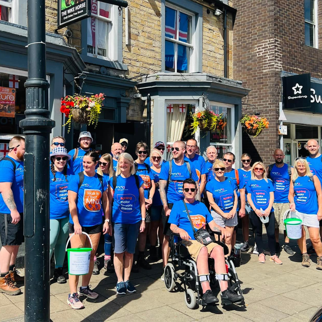 Charity fundraising walk at the Wike House