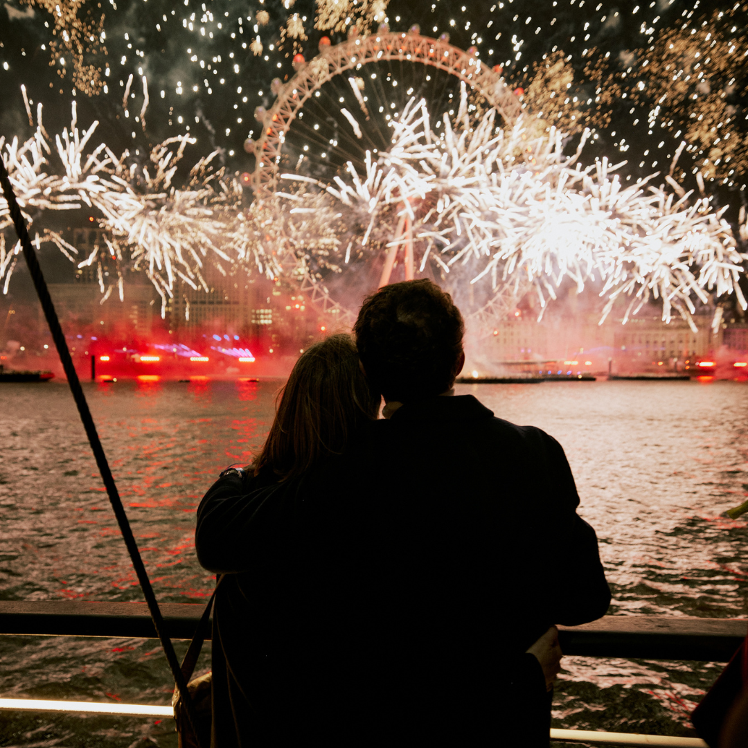 View of London Fireworks from Tattershall Castle Whitehall